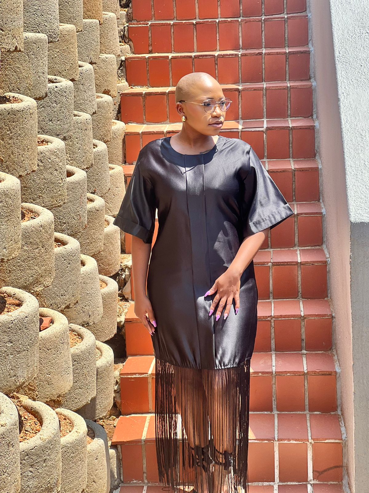 Midnight Fringe Dress