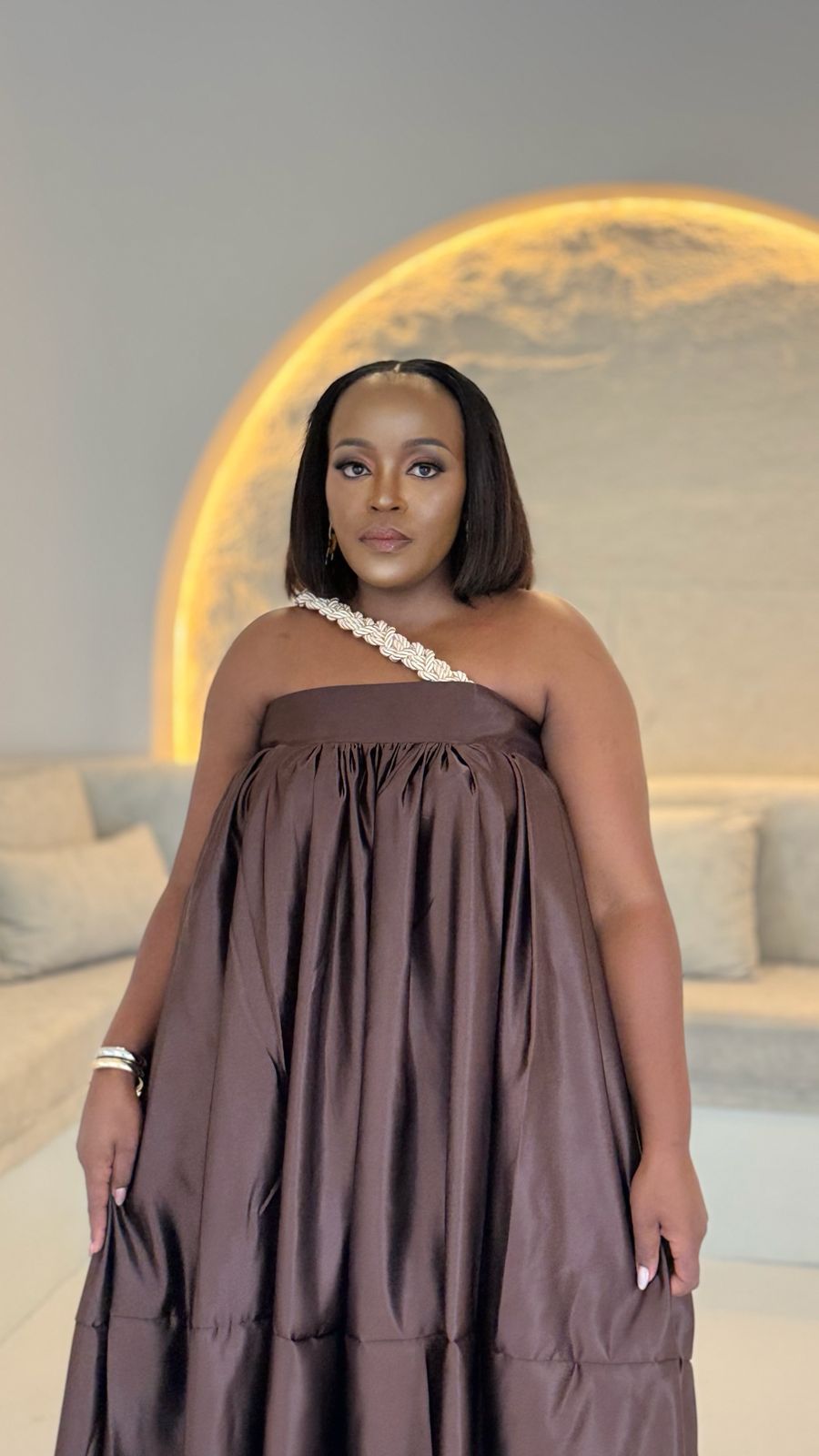 Mocha Goddess Dress - Image 2